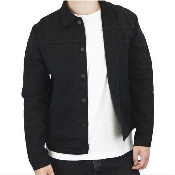 Levi’s Line 8 Black Tab 3 Pocket Denim Jeans Jacket Unisex Size Medium